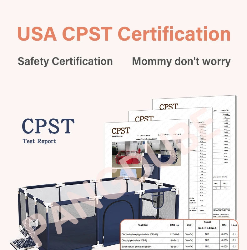 PANGDUBE Baby Playpen for Children Play Area Baby Playground 6 Month~6 Years Old Kids Ball Pit Playpen Indoor Baby Safety Fence