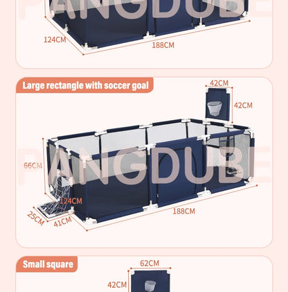 PANGDUBE Baby Playpen for Children Play Area Baby Playground 6 Month~6 Years Old Kids Ball Pit Playpen Indoor Baby Safety Fence