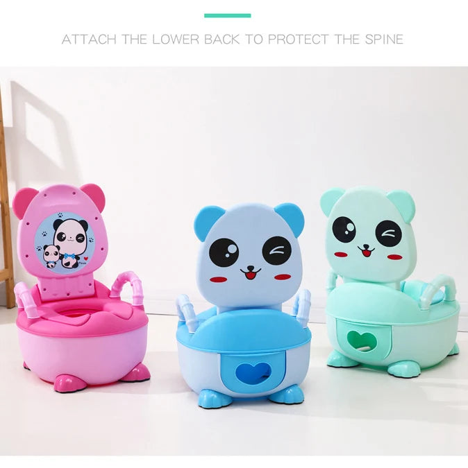 1-6 Years Old Children's Pot Cute Baby Toilet Seat Easy to Clean Baby Potty Portable Stool Boys And Girls Safe Trainer Seat WC