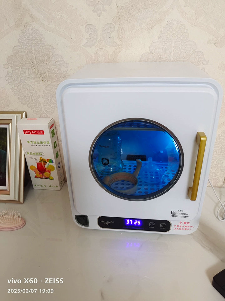 Baby Bottle Sterilizer with Pasteurization, 23L UV Disinfection Cabinet, Multi-functional Disinfection Pot for Baby Accessories