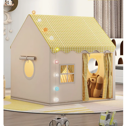 Kid Toys Tent Princess Castle Play House Cubby Children Small House Folding indoor Play tent Baby Tent Metal Frame No Light Ball