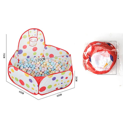 BabyBlush Hexagon Folding Baby Playpen with Basketball Hoop (1.2m)