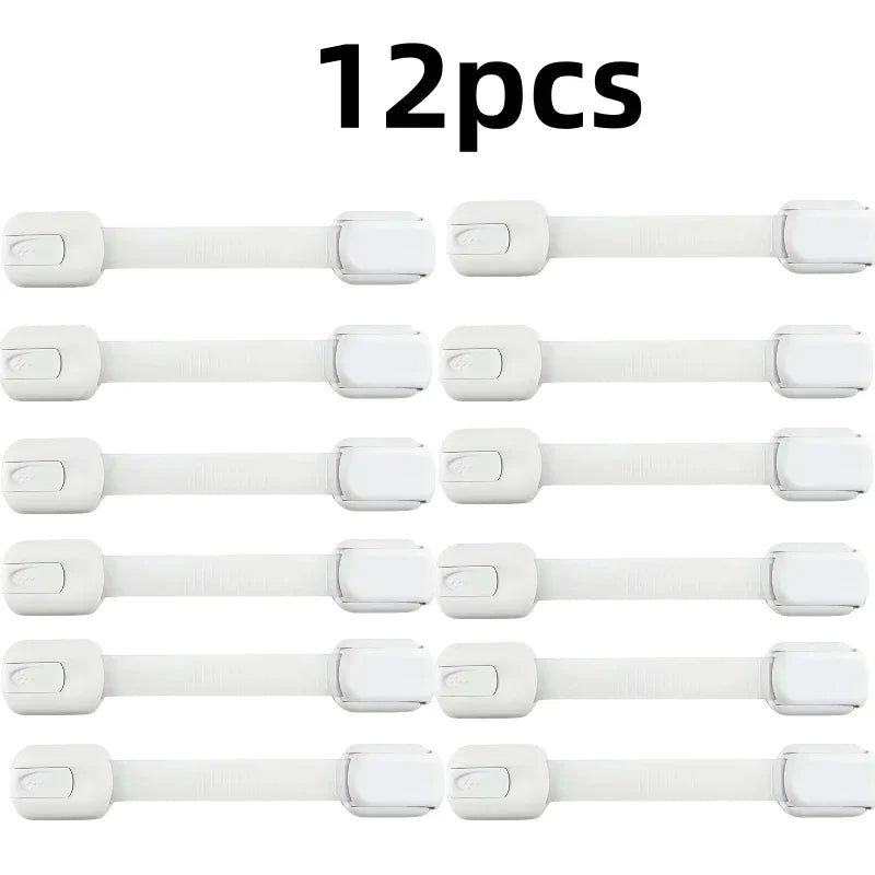 Baby Safety Lock Drawer Child Safety Cabinet Locks Adhesive Cabinet for Drawer Door Latches Baby Safe Straps Child Door Security