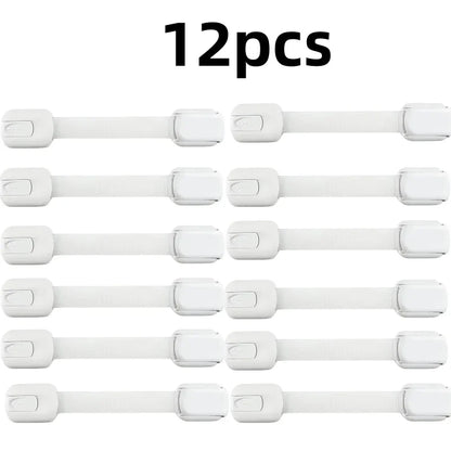 Baby Safety Lock Drawer Child Safety Cabinet Locks Adhesive Cabinet for Drawer Door Latches Baby Safe Straps Child Door Security
