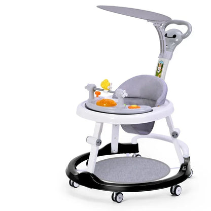 Multifunctional Baby Walker with Music-Anti O-shaped Legs & Anti-Fall Anti-Roll Design Suitable for Both Male and Female Infants