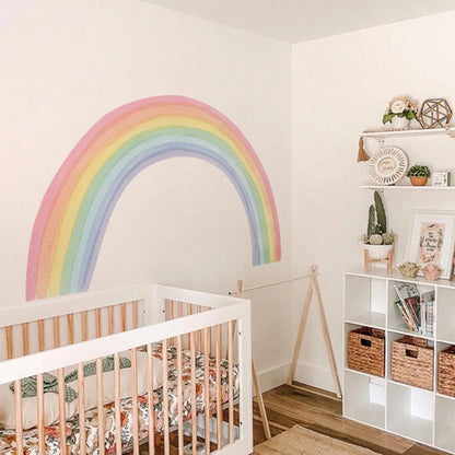 Dreamy Pastel Rainbow Wall Mural Sticker