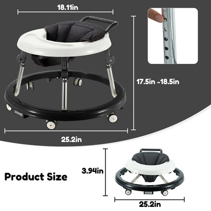 Foldable Baby Walker – 5 Height Levels & Smooth Glide Wheels