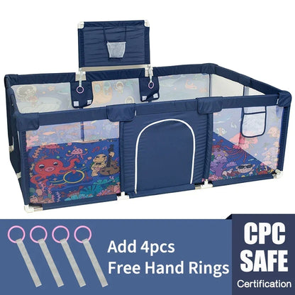 IMBABY Baby Playground Large Baby Playpen Machine Washable Baby Activity Fence Ball Pool Games Playpen for Child Safety Barries