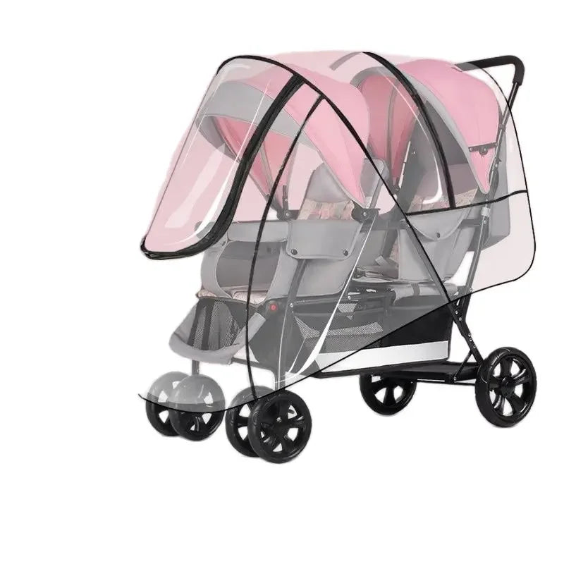 2025The Twin Strollers Sit Back and Forth in The Wheelbarrow, The Size of The Trolley, The Twin Trolley Can Sit and Lie Down.