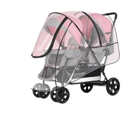 2025The Twin Strollers Sit Back and Forth in The Wheelbarrow, The Size of The Trolley, The Twin Trolley Can Sit and Lie Down.