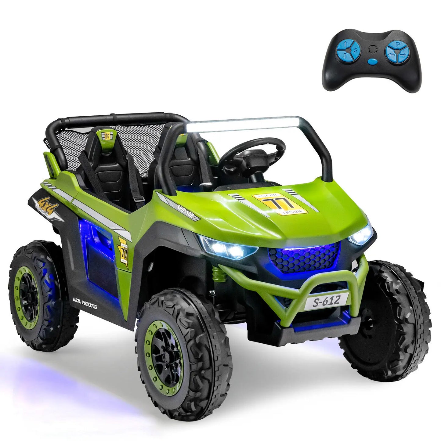 BabyBlush 2-Seater Kids Electric Ride-On UTV with Remote Control