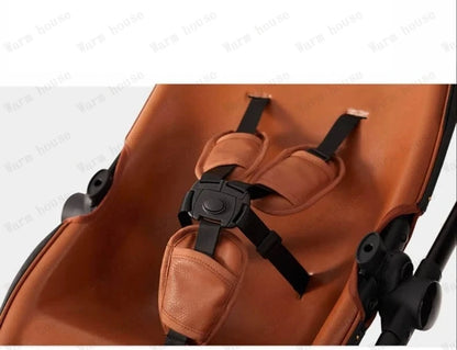 New Eggshell Twin Stroller Two-way Twin Stroller 2-in-1 Twin Children's Stroller Double Sleeping Basket with Adjustable Angle