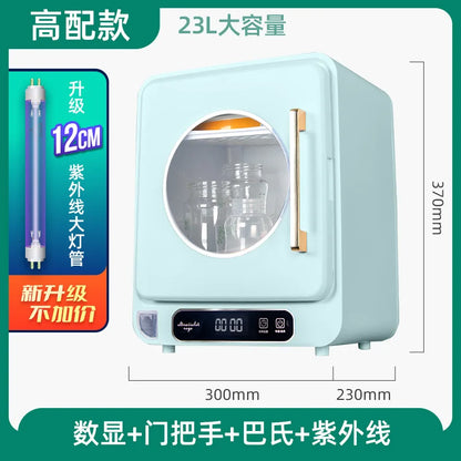 Baby Bottle Sterilizer with Pasteurization, 23L UV Disinfection Cabinet, Multi-functional Disinfection Pot for Baby Accessories