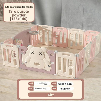 Kids Indoor Safety Playpen Foldable Baby Barrier Slide Swing Fun Activity Center Toddlers Home Use Secure Protective Play Area