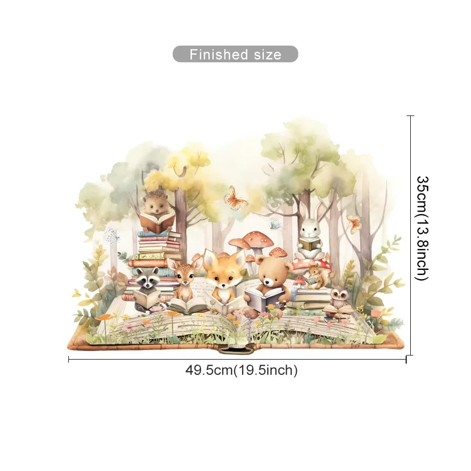 Woodland Learning Friends Wall Stickers