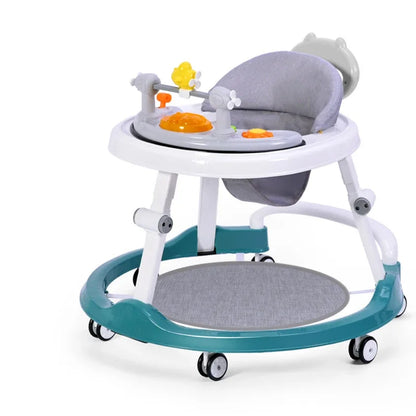 Multifunctional Baby Walker with Music-Anti O-shaped Legs & Anti-Fall Anti-Roll Design Suitable for Both Male and Female Infants