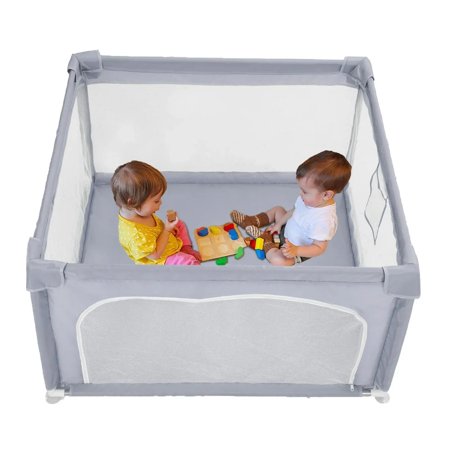 BabyBlush 120×120cm Baby Playpen – Safe Activity Play Yard