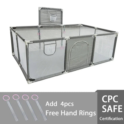 IMBABY Baby Playground Large Baby Playpen Machine Washable Baby Activity Fence Ball Pool Games Playpen for Child Safety Barries