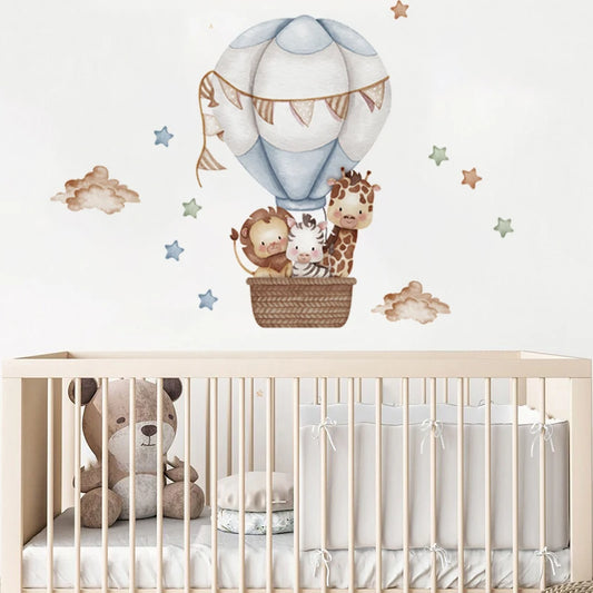 Safari Balloon Wall Stickers – Create a Dreamy Nursery