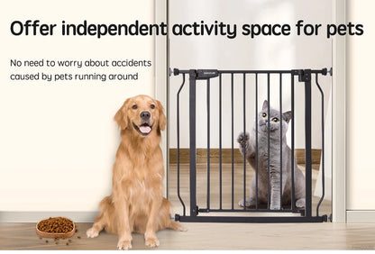 75~147cm Fence Playpen Baby Gate Children's Safety Barrier Stair Security Door for Dogs Pressure-mounted Baby Safety Gate