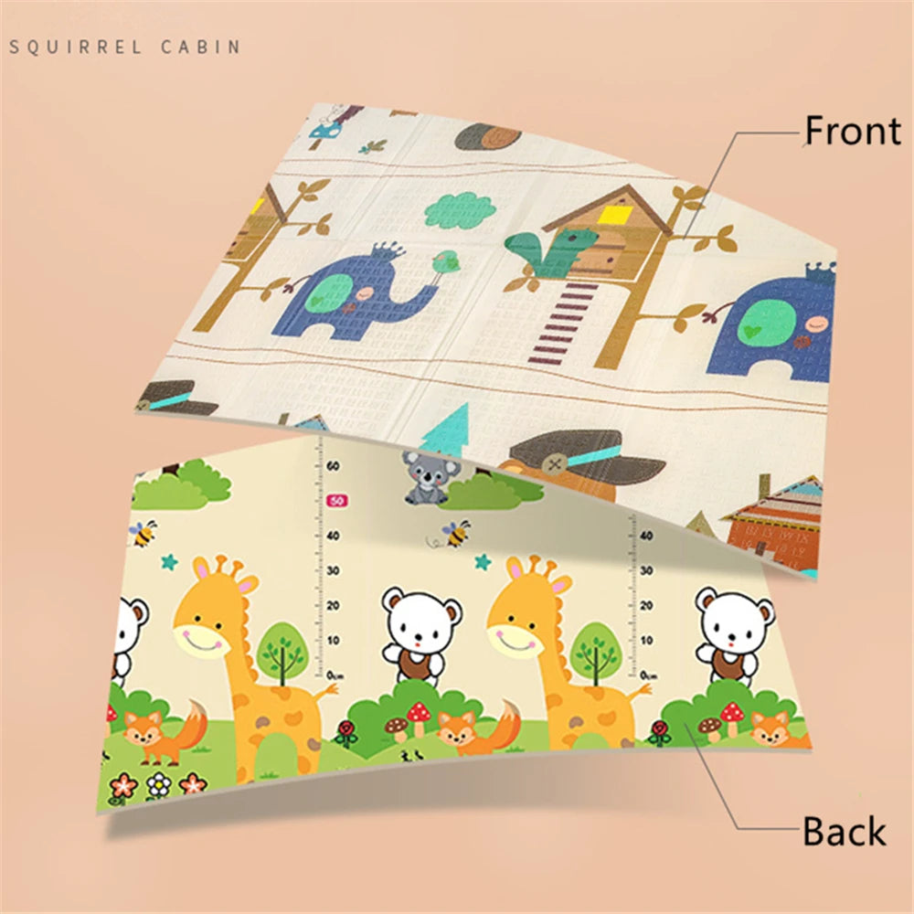 Baby Play Mats For Baby Game Mats Waterproof Children's Rug Playing Activity Gym Mat Crawling Play Floor Folding Soft Carpets