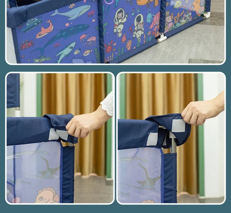 IMBABY Baby Playground Large Baby Playpen Machine Washable Baby Activity Fence Ball Pool Games Playpen for Child Safety Barries