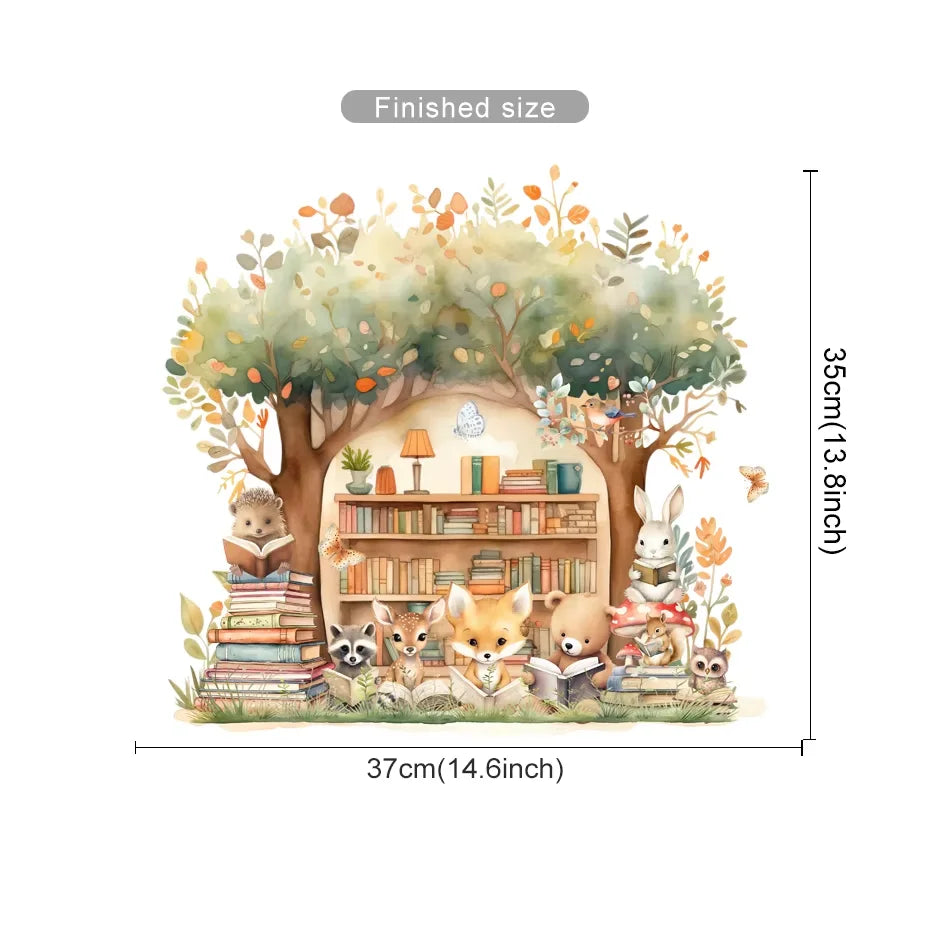 Woodland Learning Friends Wall Stickers