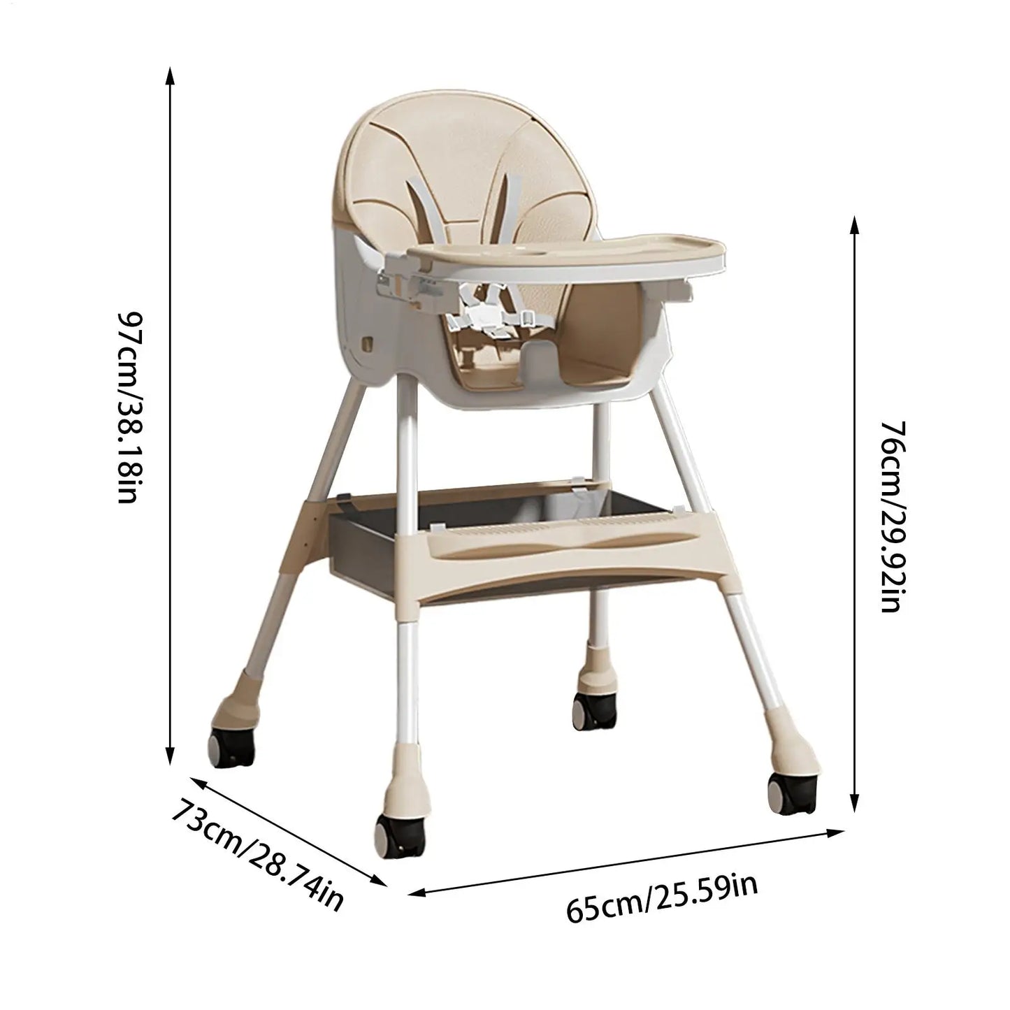 BabyBlush Adjustable Baby High Chair & Feeding Seat