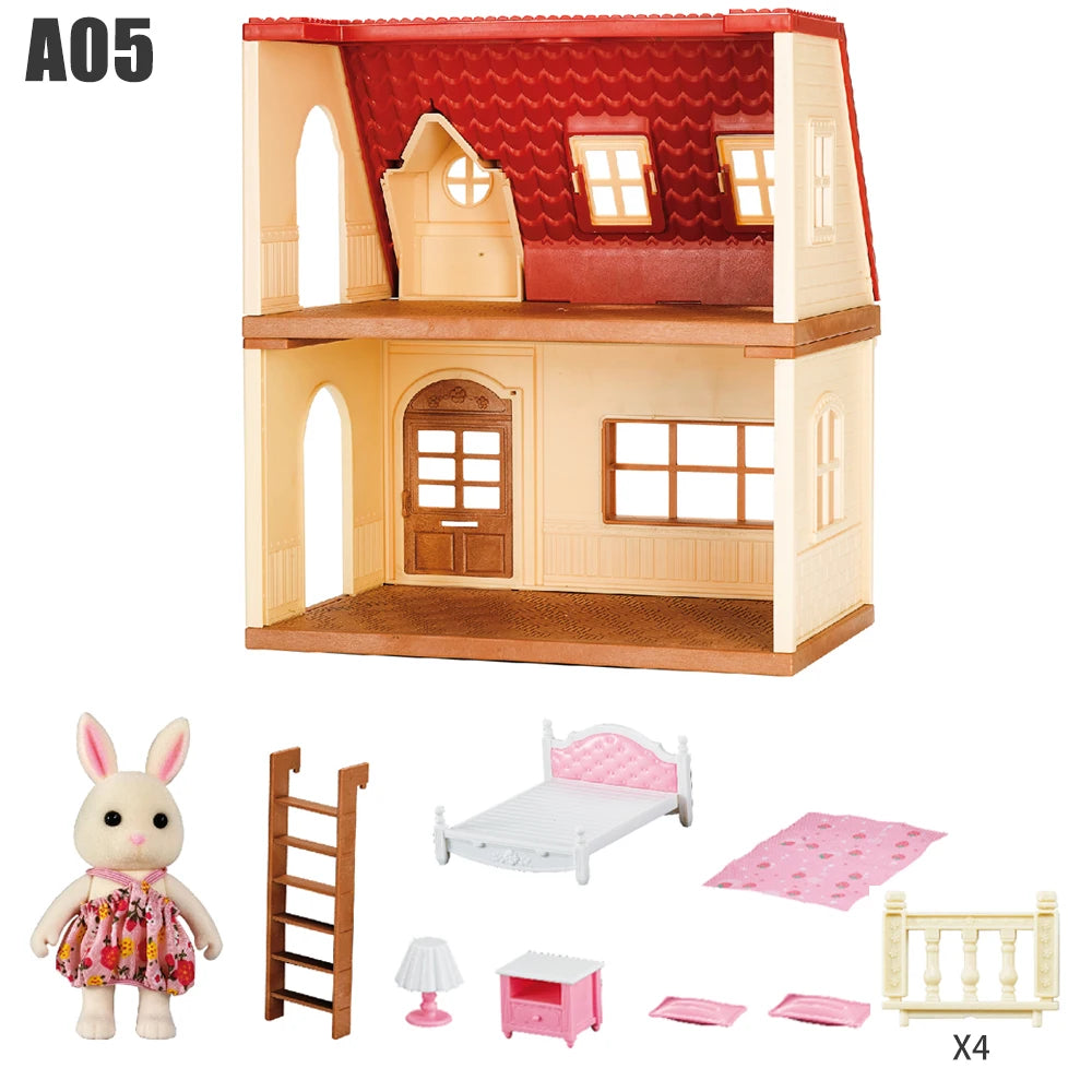 Forest Family Dream Dollhouse Villa – 3-Storey Playset