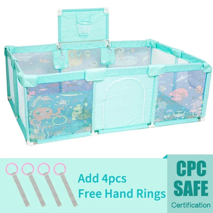 IMBABY Baby Playground Large Baby Playpen Machine Washable Baby Activity Fence Ball Pool Games Playpen for Child Safety Barries