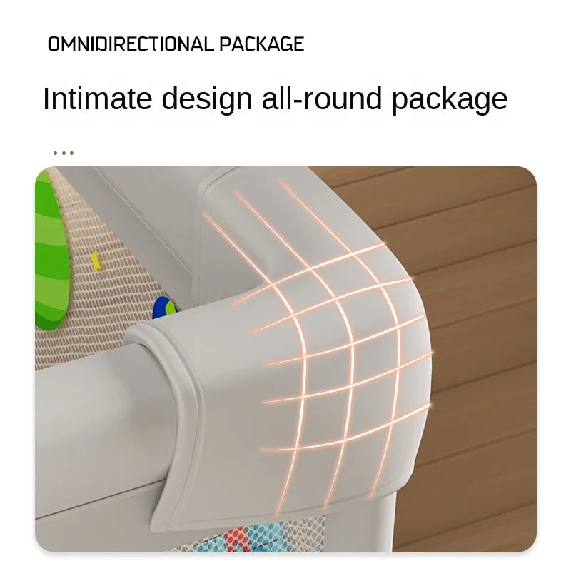 Baby Playpen Indoor Play Area for Infants Room Play Enclosure for Toddler Crawling Safety Barrier Includes 1.5cm Thick Floor Mat