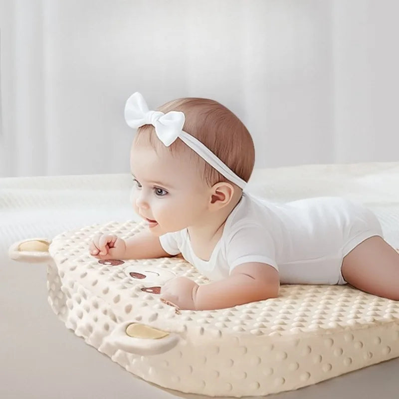 Baby Slope Pillow - Breathable Newborn Pillow for Preventing Milk Choking and Spitting Up - Lying-Down Feeding and Sleeping Aid