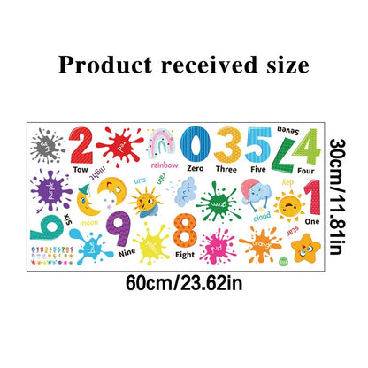 Kids 3D Number Learning Wall Stickers – Fun Meets Education