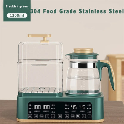 1.3L Baby Bottle Sterilizer Milk Warmer Constant Temperature Kettle Three In One Intelligent Washing Drying Two-in-One