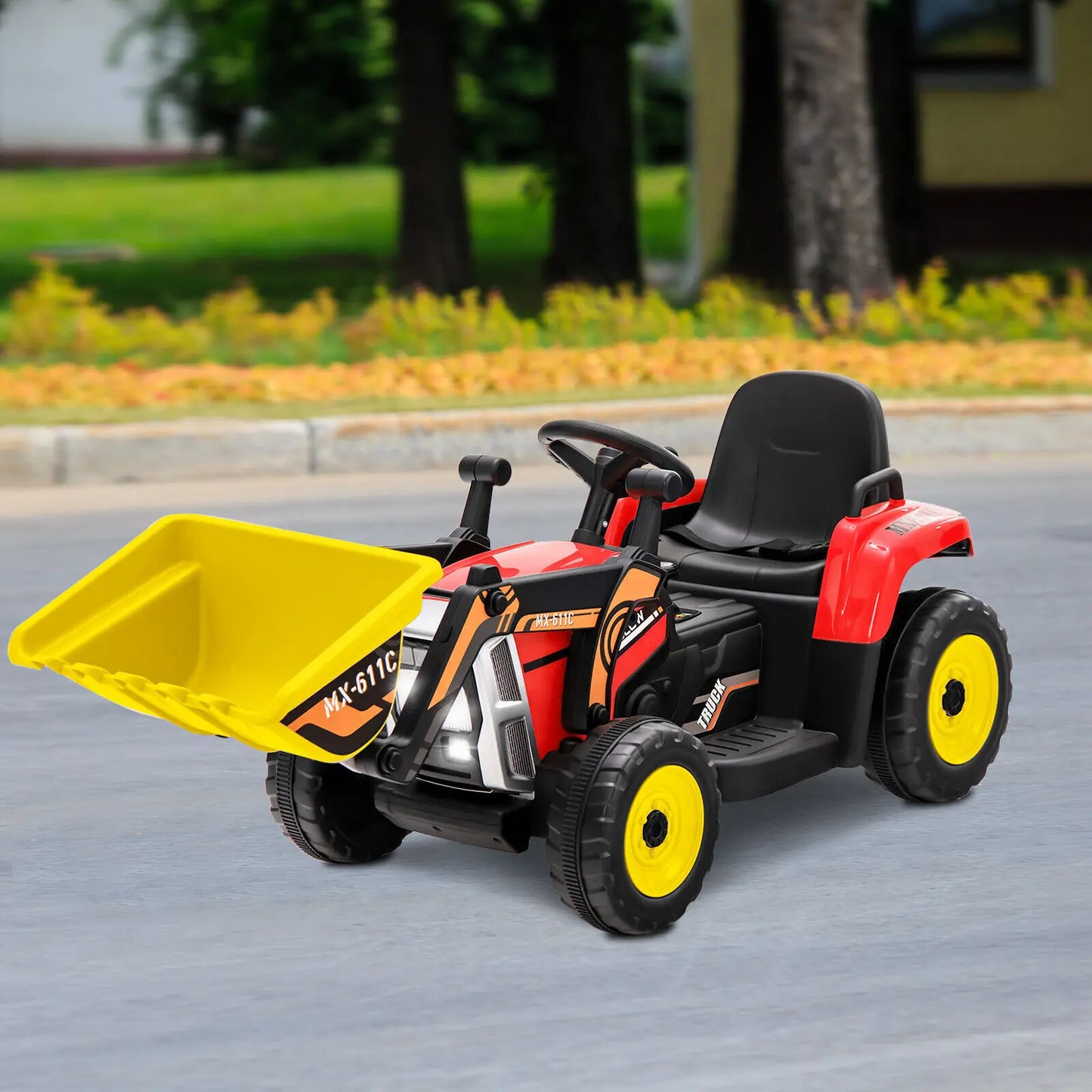 12V Kids Ride-On Excavator Loader with Remote Control