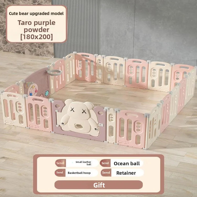 Kids Indoor Safety Playpen Foldable Baby Barrier Slide Swing Fun Activity Center Toddlers Home Use Secure Protective Play Area