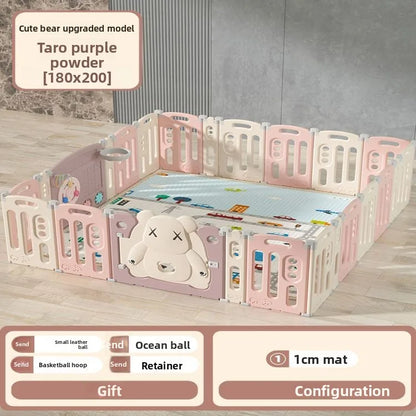 Kids Indoor Safety Playpen Foldable Baby Barrier Slide Swing Fun Activity Center Toddlers Home Use Secure Protective Play Area