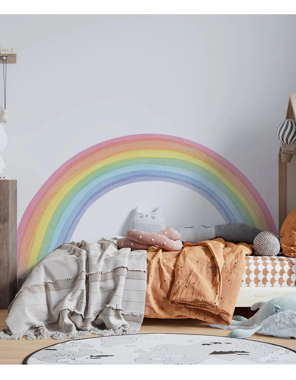 Dreamy Pastel Rainbow Wall Mural Sticker