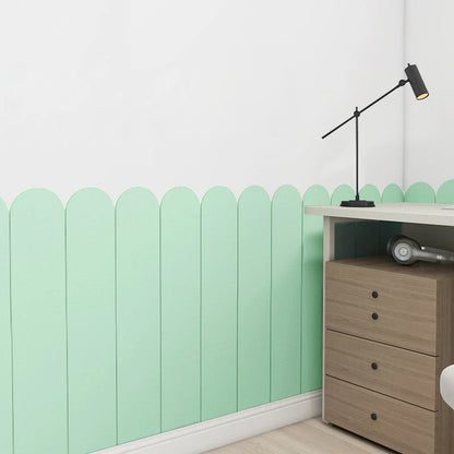 10PCS Self Adhesive Environmental Friendly Anti-Collision Soft Package Wall Sticker Skirt Kids's Room Surround Protection Board