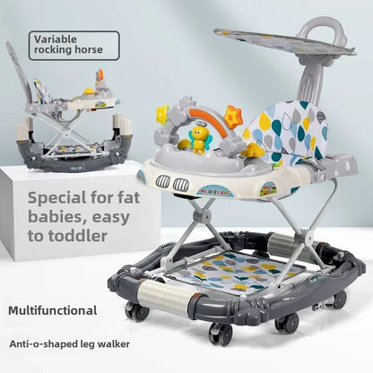 Anti-rollover Children's Multi-functional Baby Walker Baby Trolley with Musical Walker