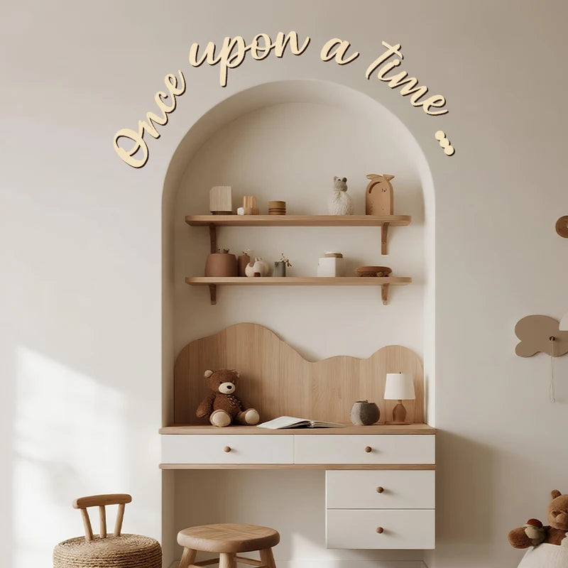 Once Upon A Time” Wooden Nursery Sign – Create a Magical Space
