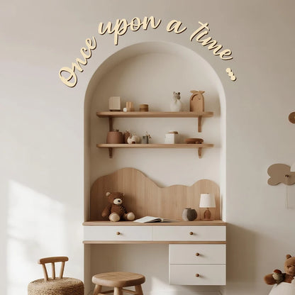 Once Upon A Time” Wooden Nursery Sign – Create a Magical Space
