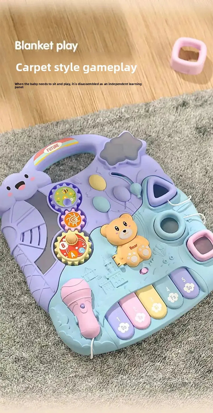 Anti-Tip Baby Walker Push Cart Toy for Learning to Walk 3-18 Months Hand Push Step Assisting Child Development Products