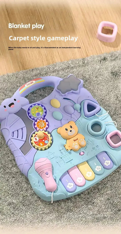 Anti-Tip Baby Walker Push Cart Toy for Learning to Walk 3-18 Months Hand Push Step Assisting Child Development Products