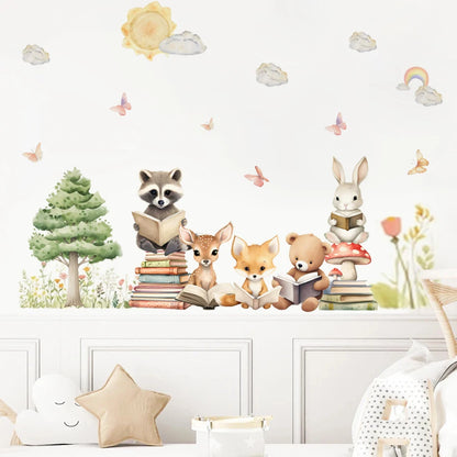 Woodland Learning Friends Wall Stickers