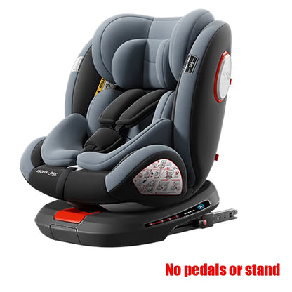 Child Car Safety Seats with ISOFIX for Baby Adjustable 360 Rotating Direction Angle 0-12 Years Suitable Car Seat with Footrest