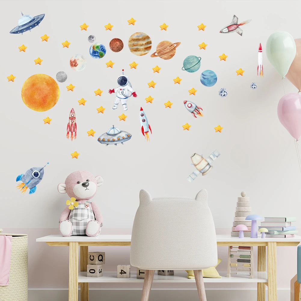 Astronaut Wall Stickers – Explore the Universe from Bedtime