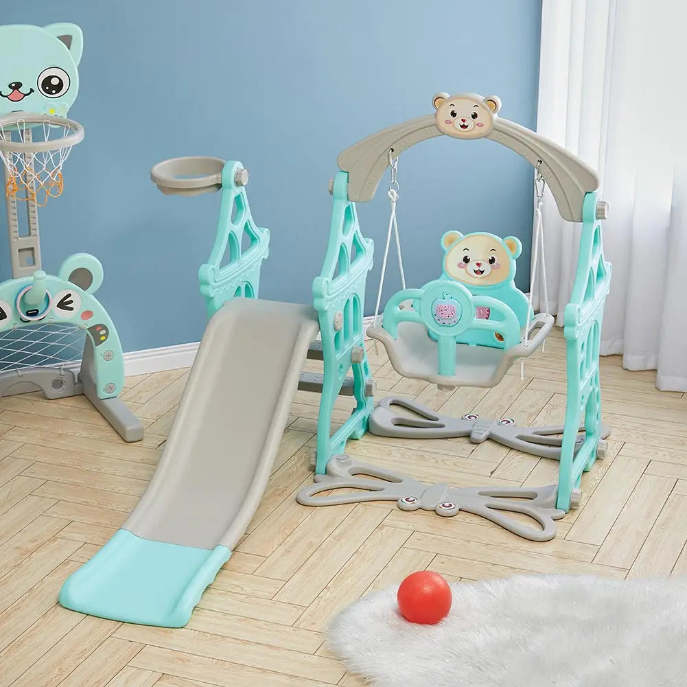 BabyBlush Toddler Swing & Slide Playset