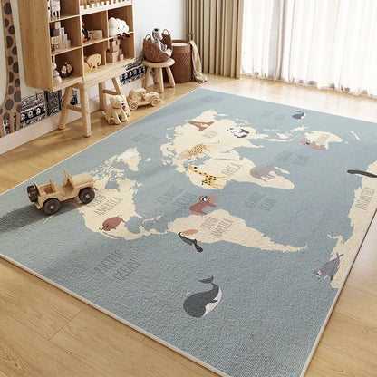 Children Room Carpet Living Room Study Toy Reading Area Baby Crawling Carpet Play Anti Fouling Anti Slip Rug Baby Playing Mat
