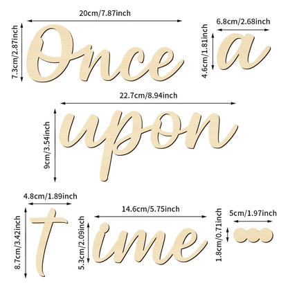 Once Upon A Time” Wooden Nursery Sign – Create a Magical Space